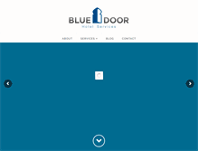 Tablet Screenshot of bluedoorhotel.com
